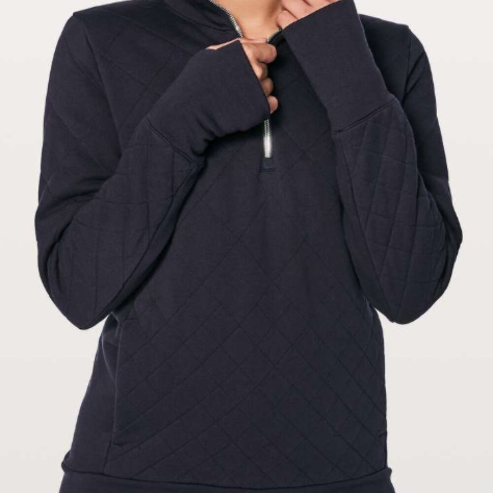 55. Lululemon Forever Warm Pullover Midnight Navy